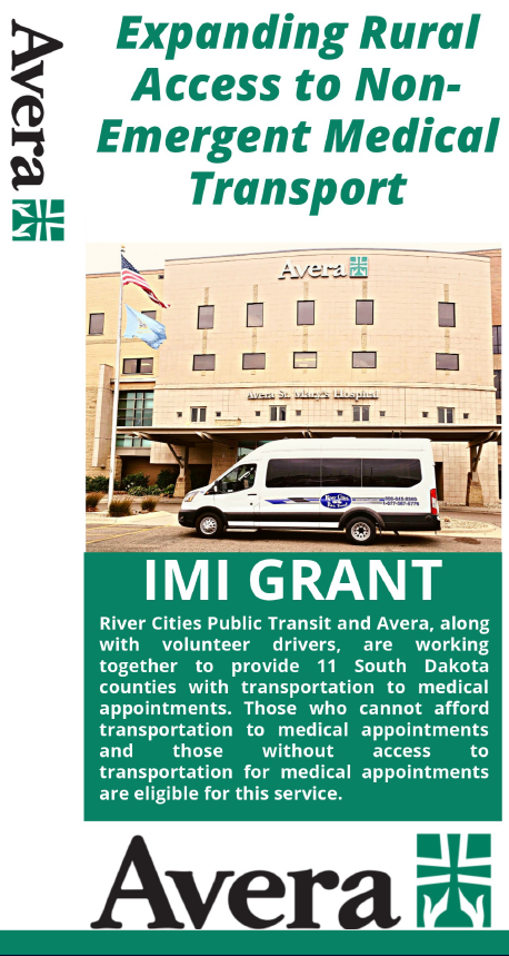 Image of front page of Avera-RCPT NEMT Brochure