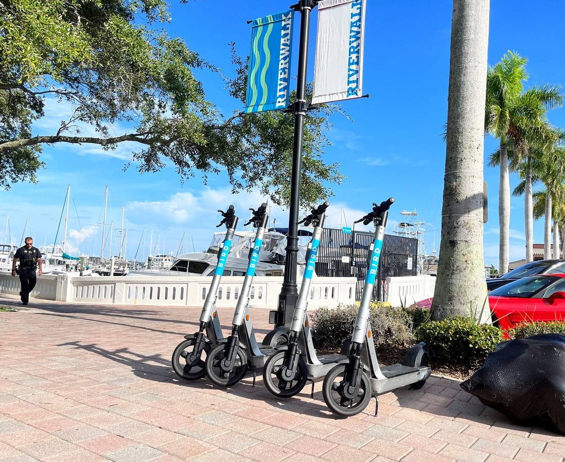 SUMC MLC Mobility Learning Center Bird Scooters Launch in Bradenton