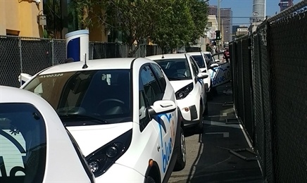 Photo of Blue LA fleet