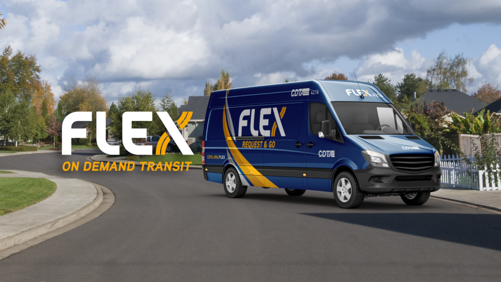 Promotional banner for CDTA Flex