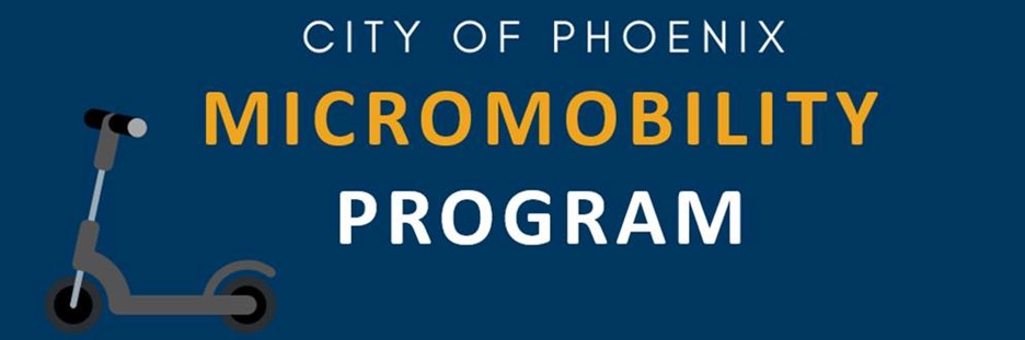 Banner for City of Phoenix's shared micromobility program