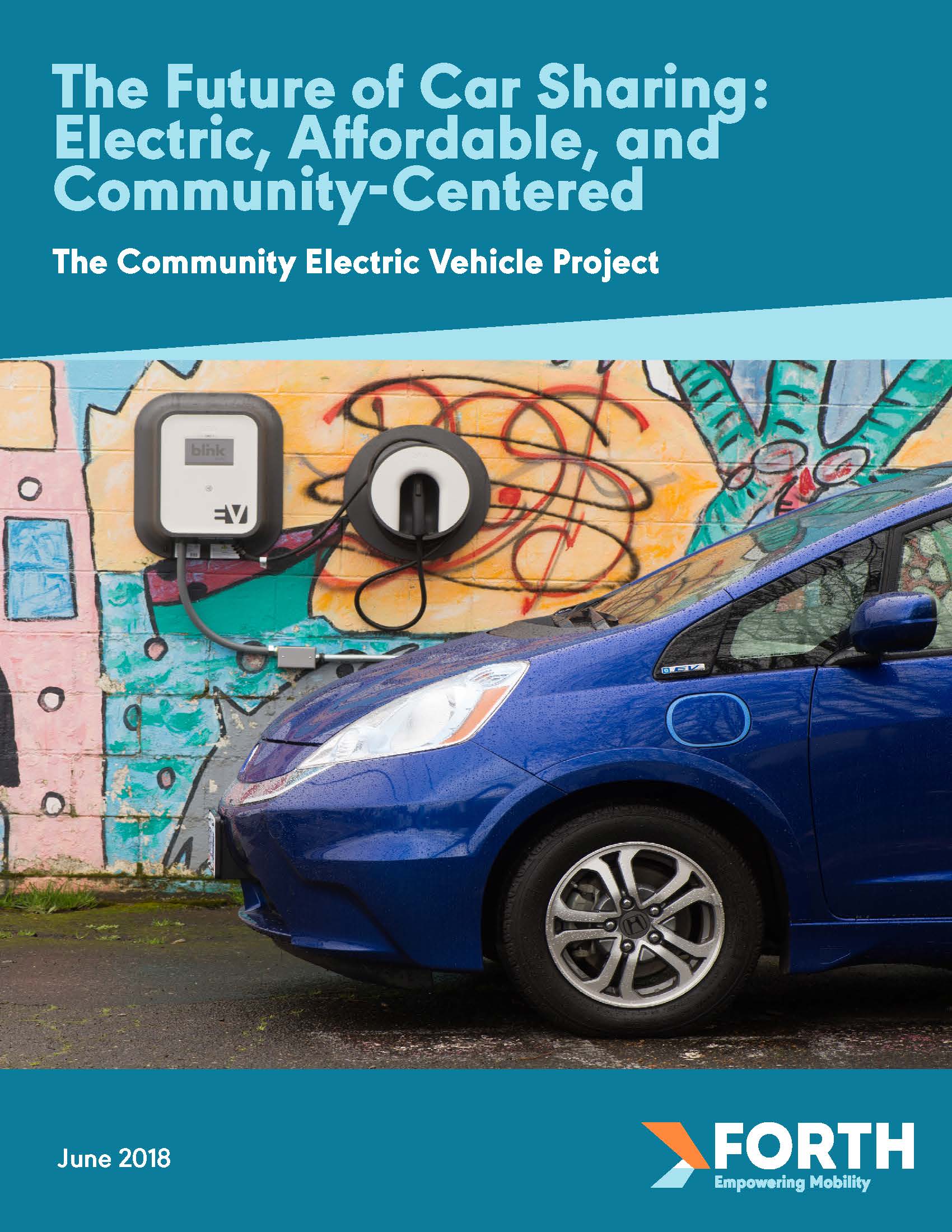 Report Cover: The Future of Car Sharing: Electric, Affordable, and Community-Centered