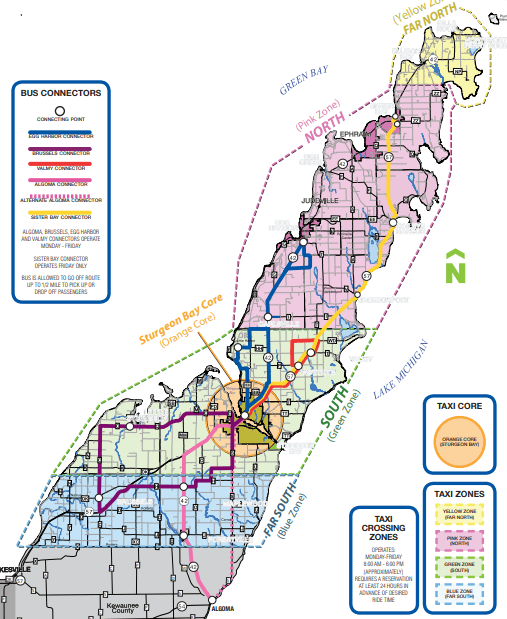 Map of Door2Door Service