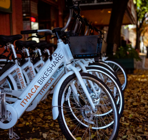 Image of Ithaca Bikeshare bicycles
