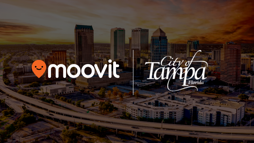 Image representing partnership between Moovit and City of Tampa