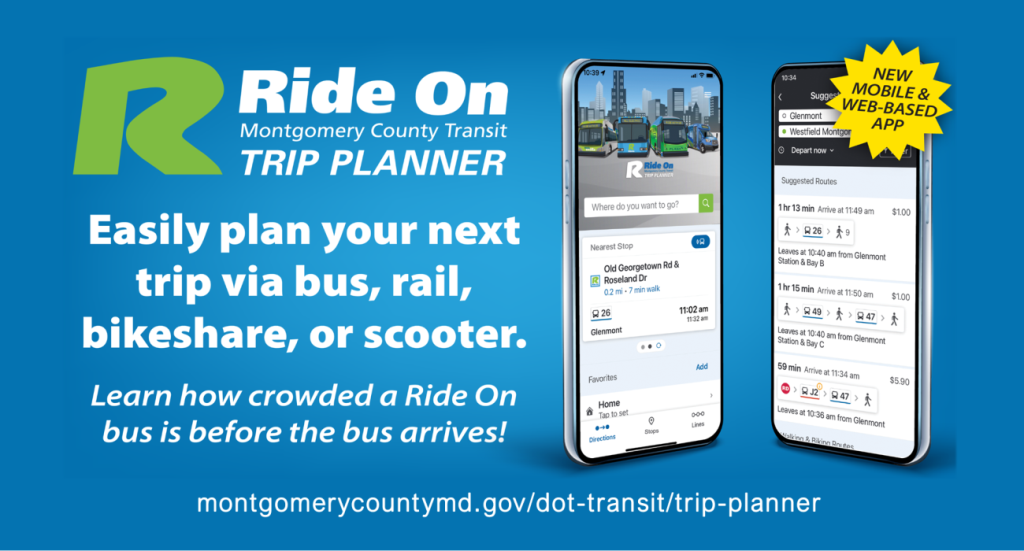Promotional image for Ride On Trip Planner application