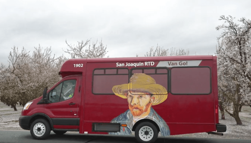 Photo of the RTD paratransit van.