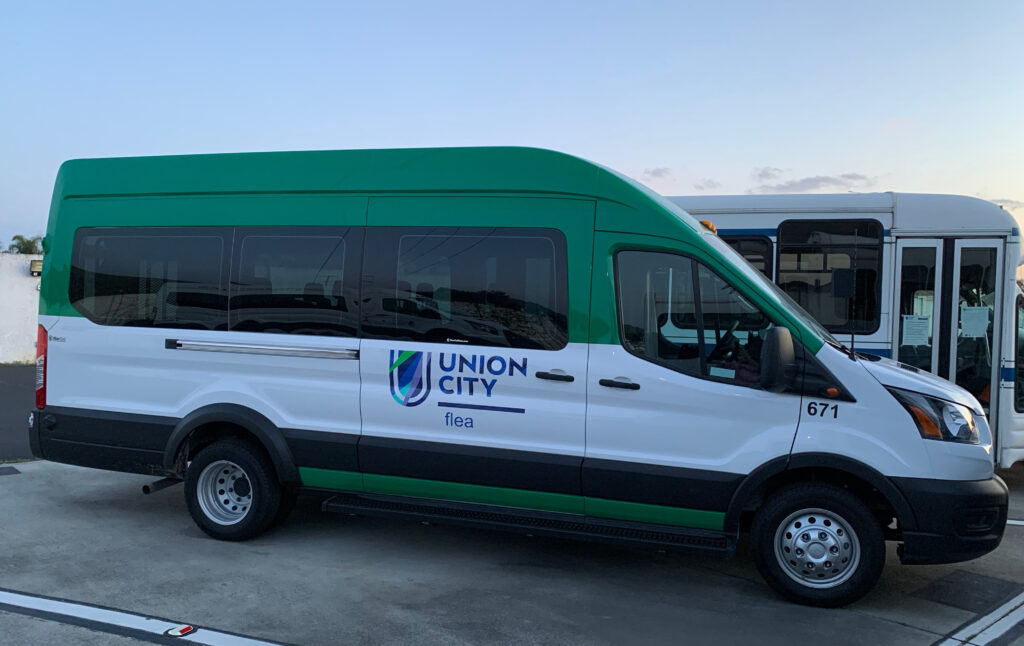 Image of new Union City Transit Flea van