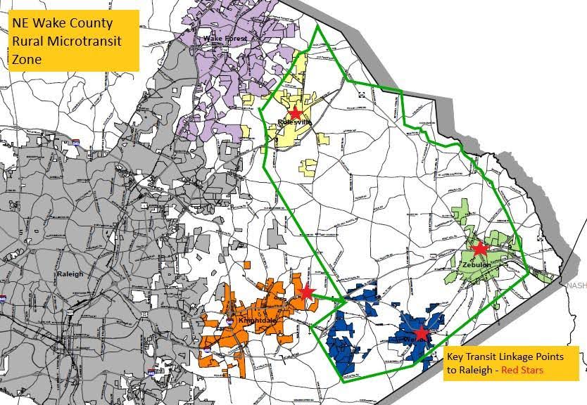 A map of Wake County, North Carolina