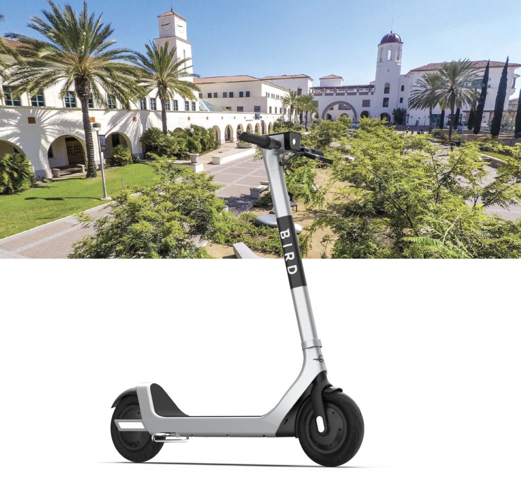 Image of Bird Scooter and San Diego State University