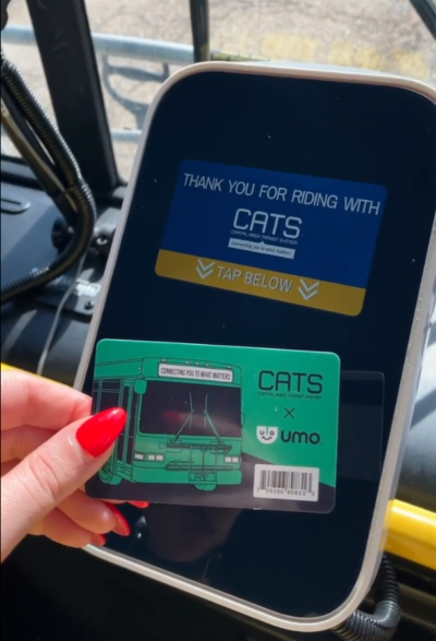 Using CATS's contactless payment system with an Umo card
