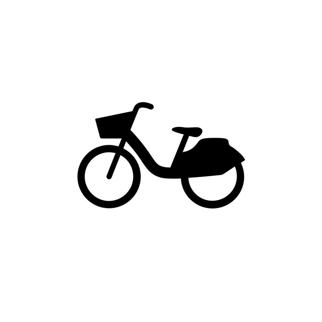 Icon of electric bicycle