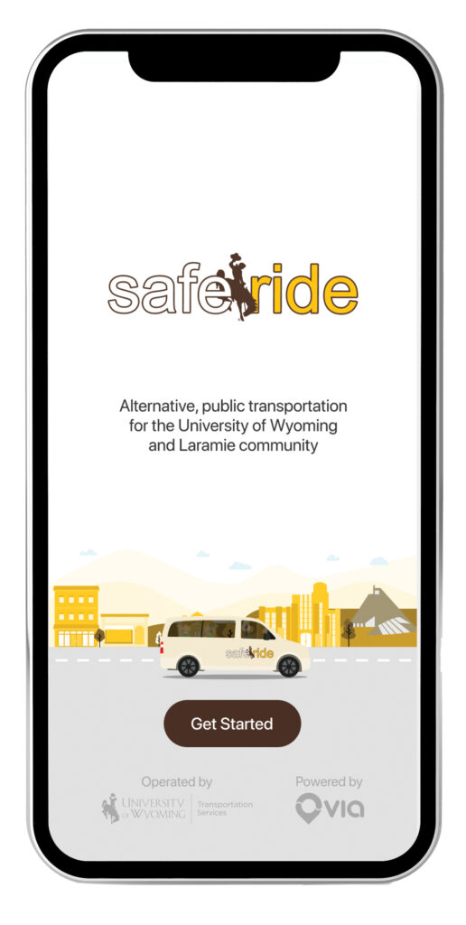 Image of SafeRide app