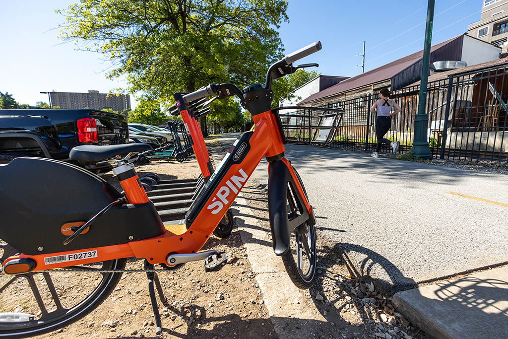 Image of Spin e-bikes in Fayetteville