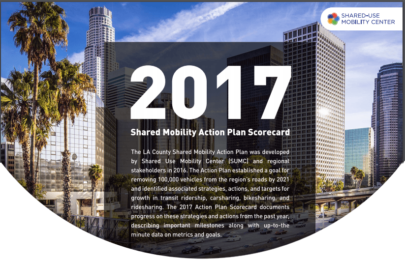 Title page for the Shared Mobility Action Plan Scorecard