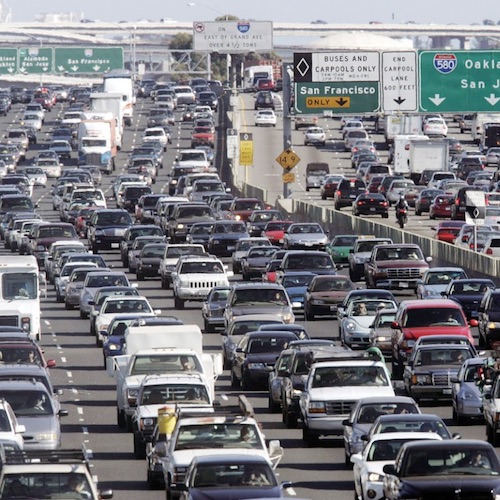 Photo of heavily congested highway